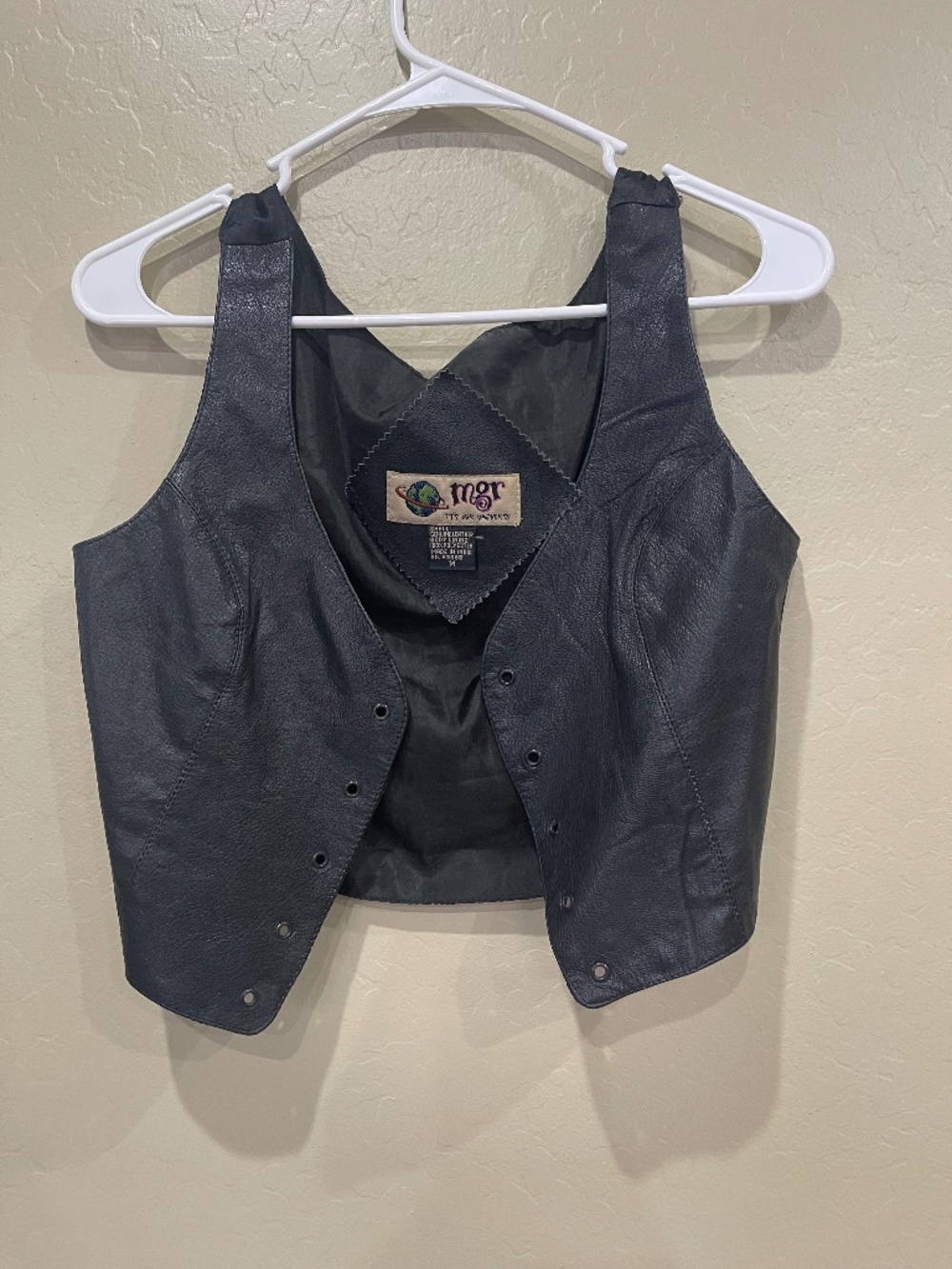 Vintage leather vest